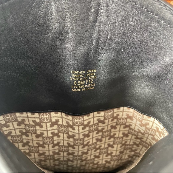 Tory Burch Amanda Black Pebbled Leather Riding boots | US 6.5 - Picture 7 of 8